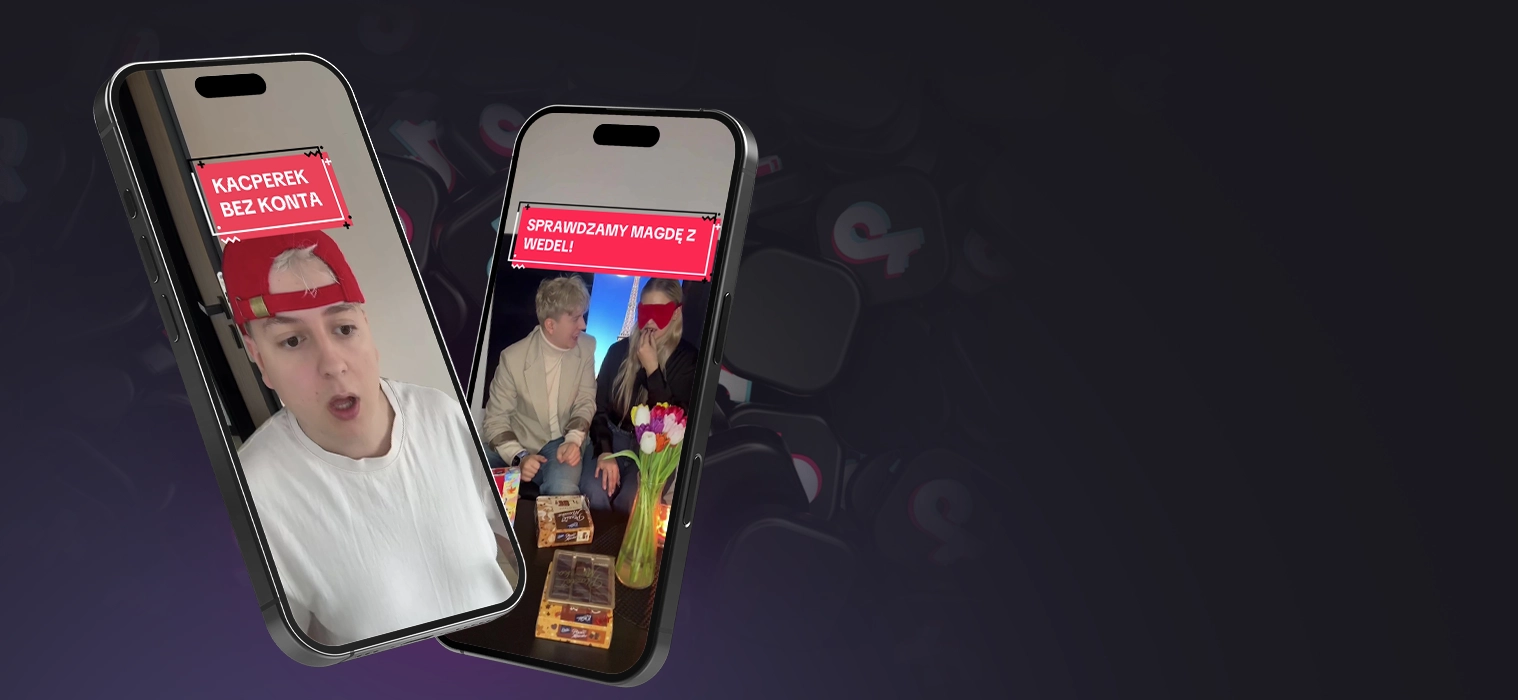 Nagłówek do artykułu o kampaniach TIktok z Toffiecrisp