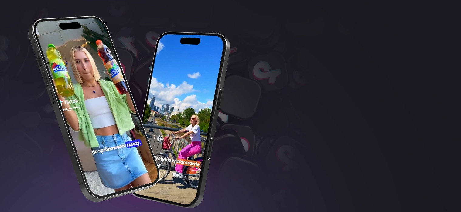 Nagłówek do artykułu o kampaniach TIktok z Agą Grzelak